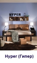 Набор корпусной мебели для спальни HYPER (Гипер) Глазовской Мебельной фабрики 34